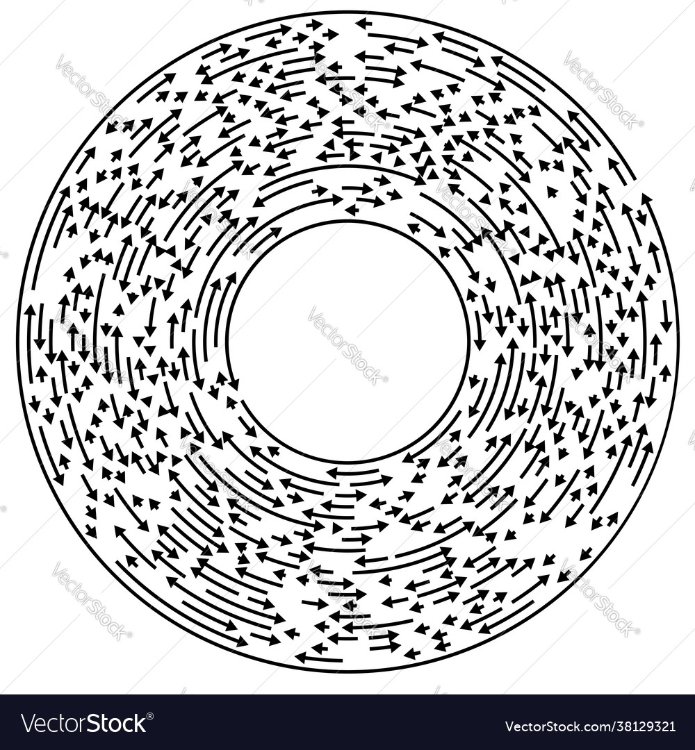 Circular cyclic arrows circle element Vector Image Circular cyclic arrows circle element
