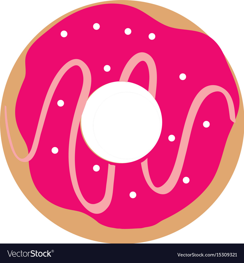 Delicious Sweet Donut Icon Royalty Free Vector Image