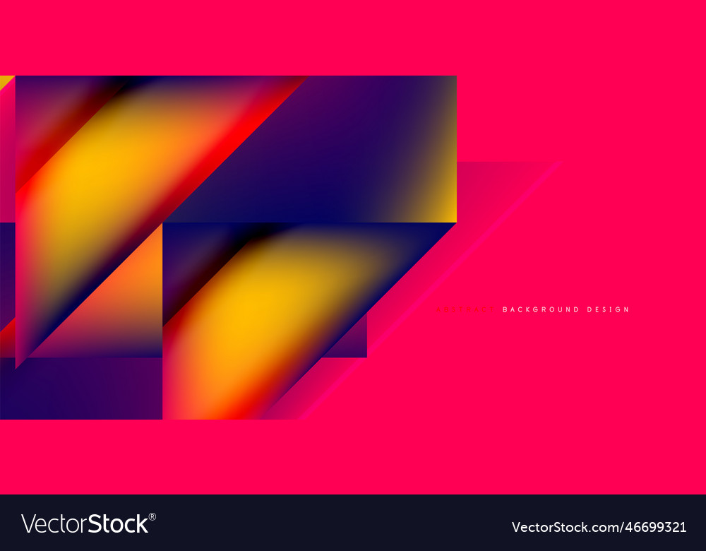 Dynamic triangle design with fluid gradient colors