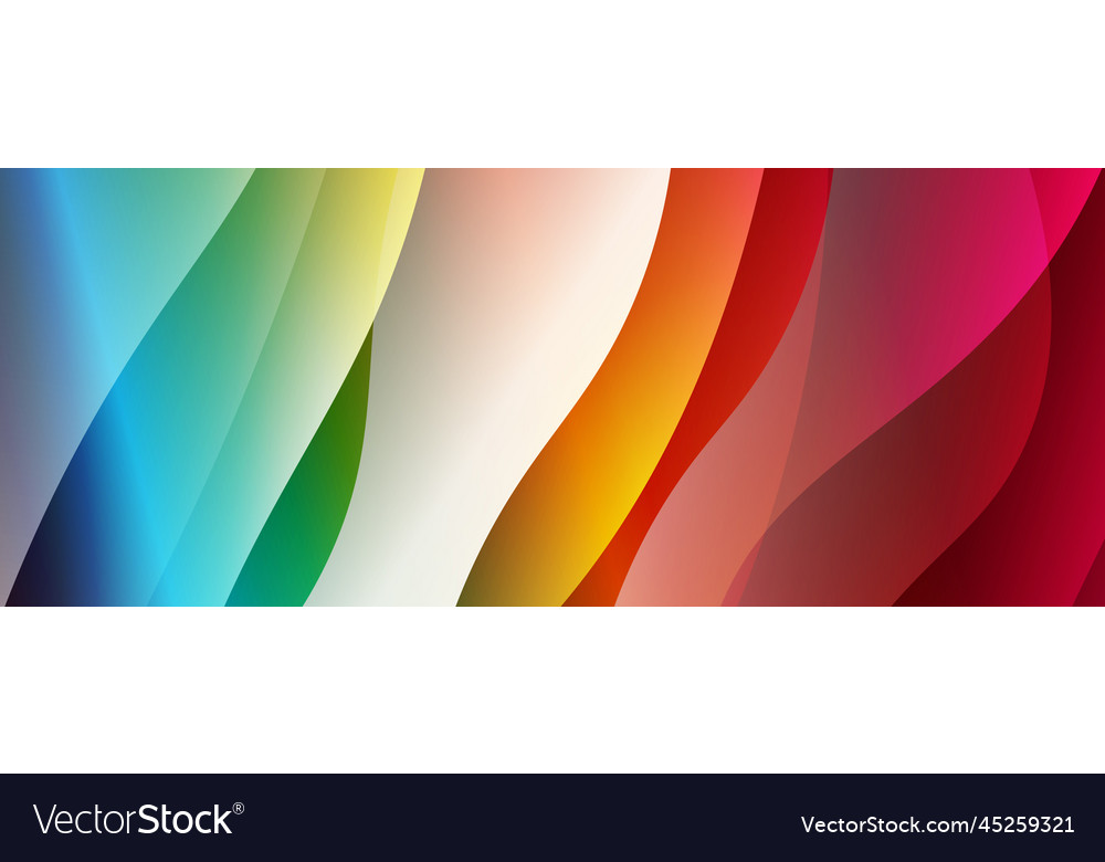 Fluid wave lines with trendy color gradient Vector Image Fluid wave lines with trendy color gradient