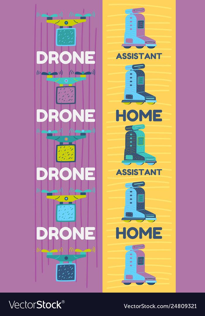 Home assistant robot artificial intelligence vector image Home assistant robot artificial intelligence