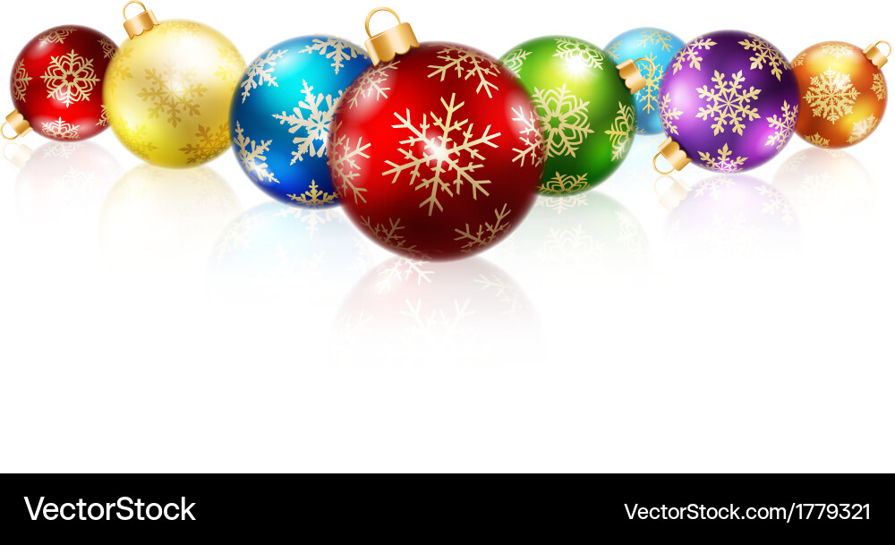 Isolated christmas balls Royalty Free Vector Image