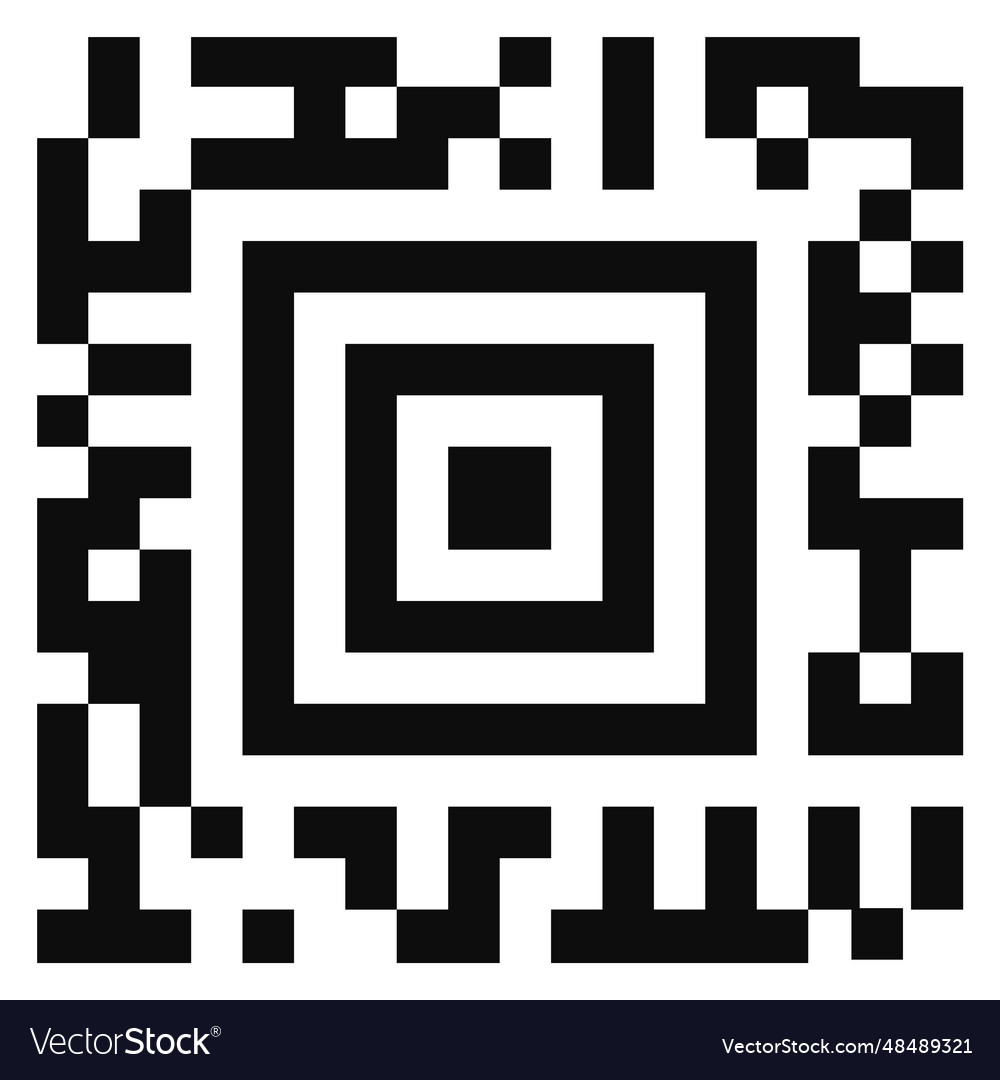 Media square barcode template abstract code