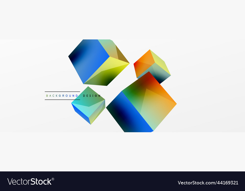 Modern 3D Cube Abstract Background