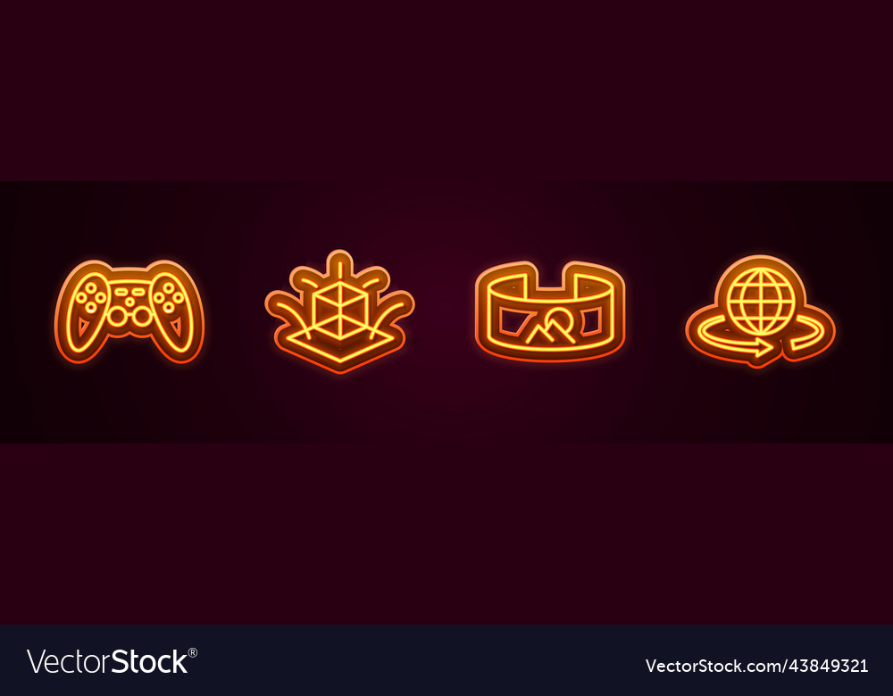 Set line gamepad 3d modeling 360 degree view vector image Set line gamepad 3d modeling 360 degree view