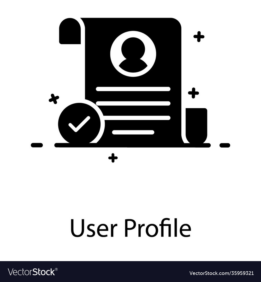 User profile Royalty Free Vector Image - VectorStock