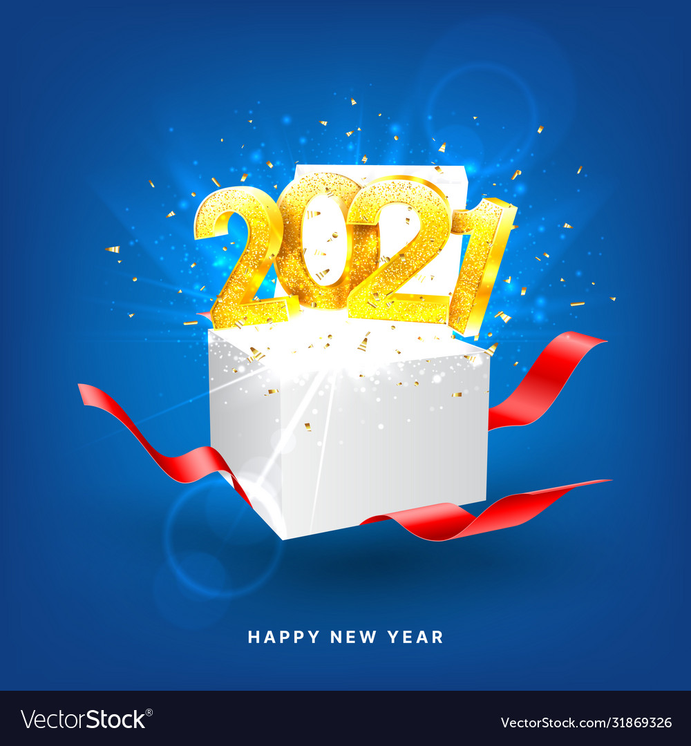 2021 happy new year holiday card