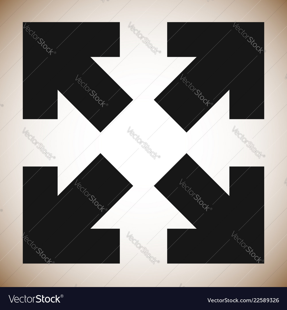 Arrows in 4 direction - resize align maximize vector image Arrows in 4 direction - resize align maximize
