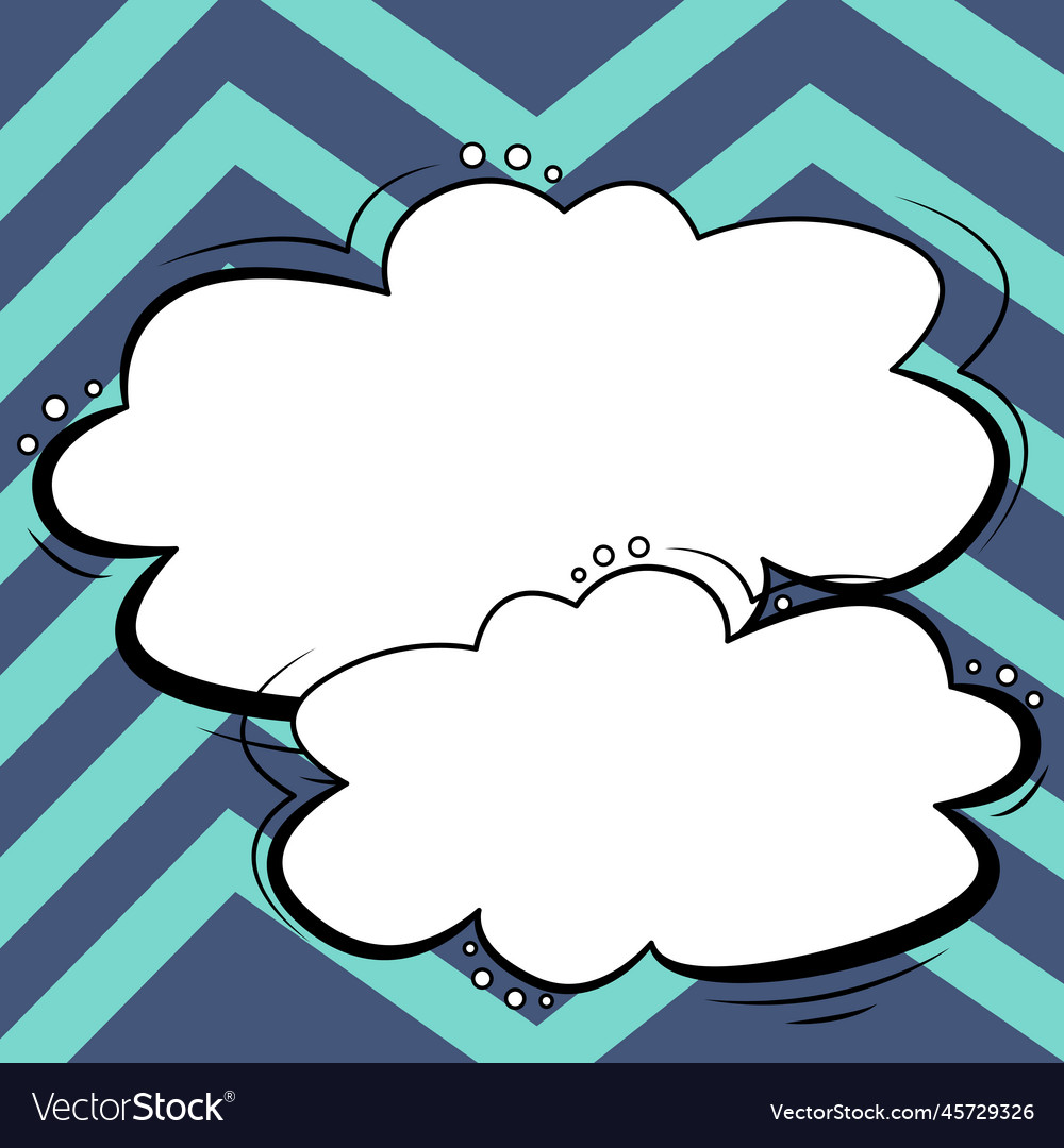 Blank speech bubble with copy space over color