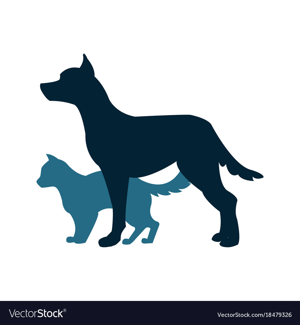Cat and Dog Silhouettes