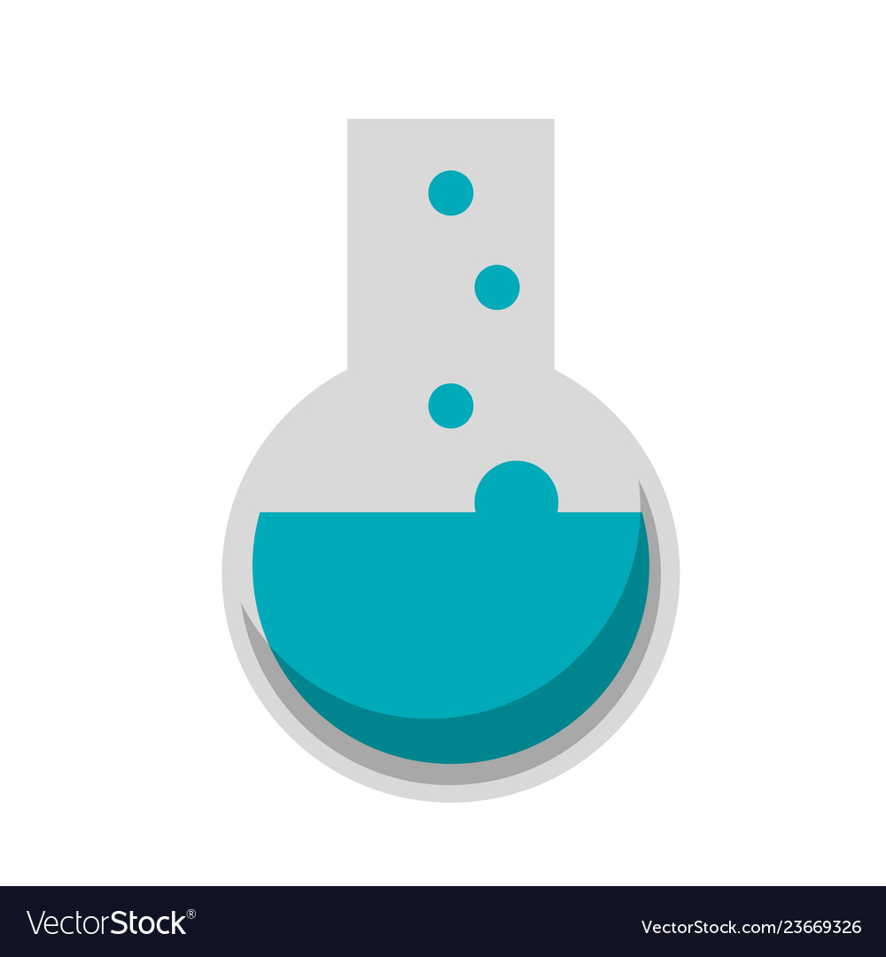 Chemistry flask symbol Royalty Free Vector Image