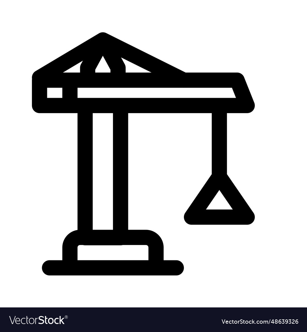 Crane used for loading and unloading Royalty Free Vector