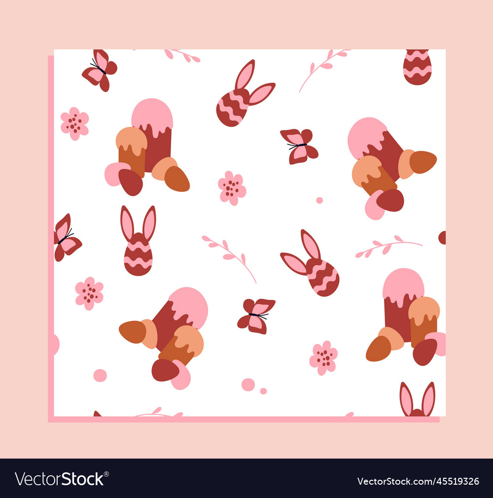 Easter boho seamless patterns