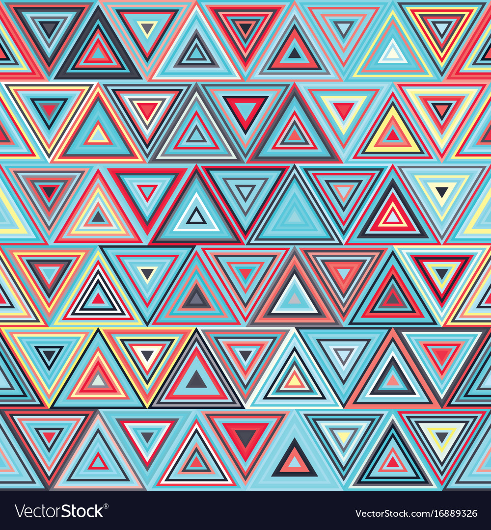 Geometric pattern with triangles