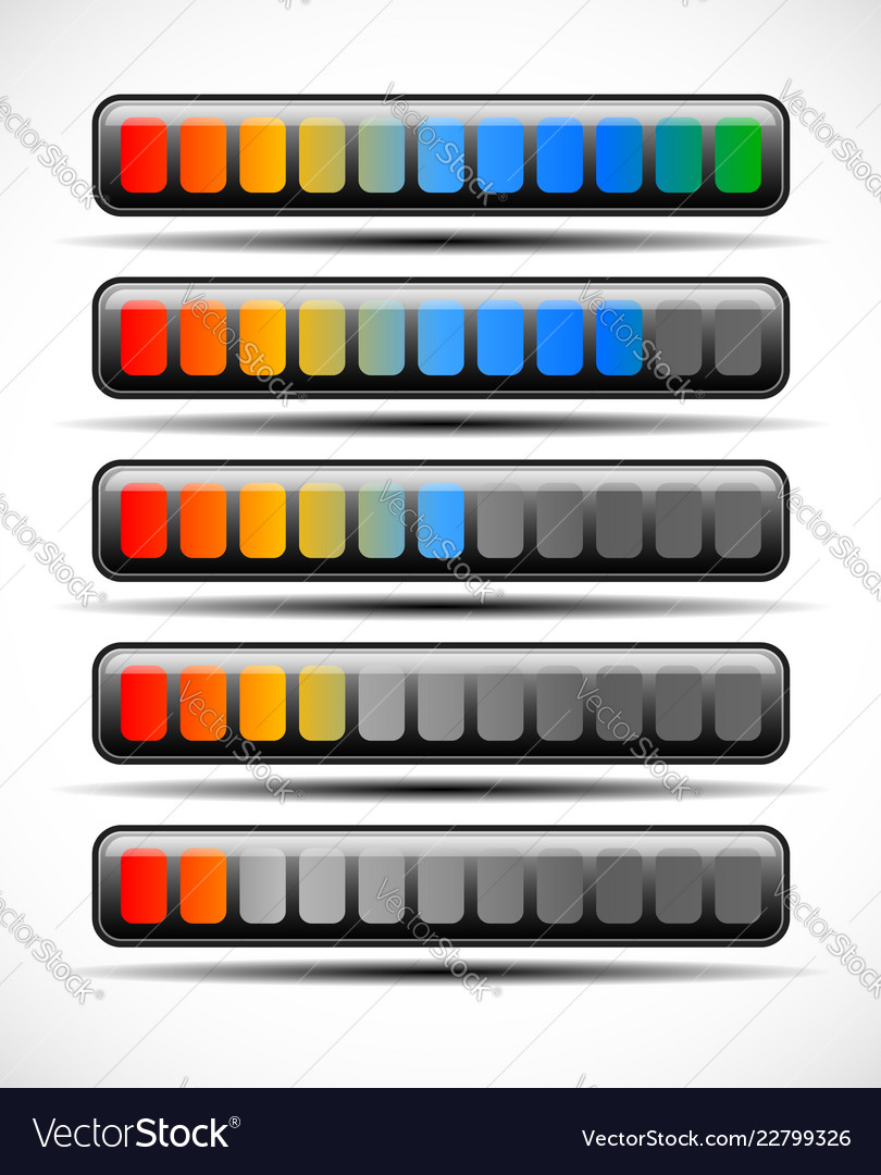 Loading bar vector image Loading bar