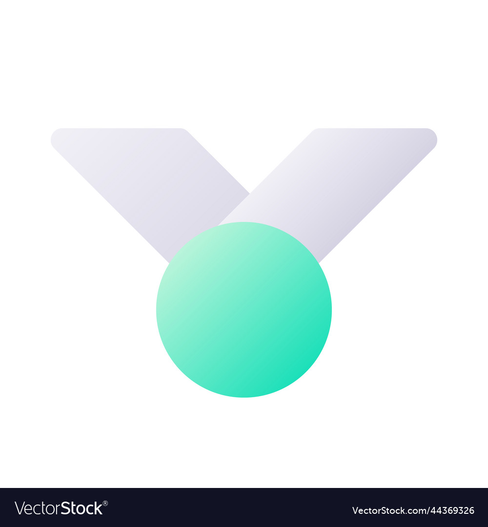Medal pixel perfect flat gradient two-color ui vector image Medal pixel perfect flat gradient two-color ui