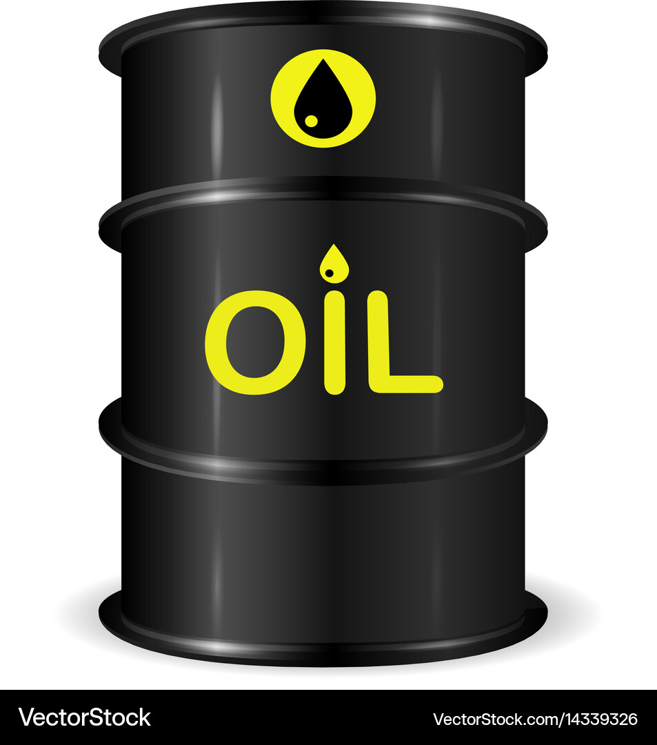 Realistic Oil Barrel Royalty Free Vector Image