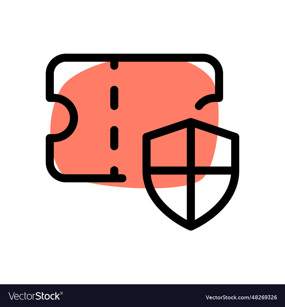 Redeemable ticket secured for limited amount Vector Image Redeemable ticket secured for limited amount Vector Image