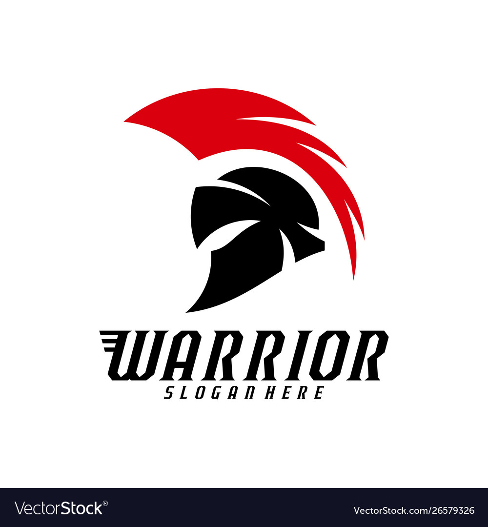 Spartan Warrior Logo Design Warriors Sport Team Vector Image