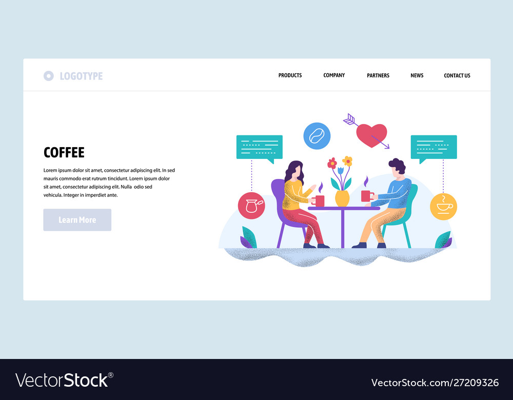 Web site design template couple on a date