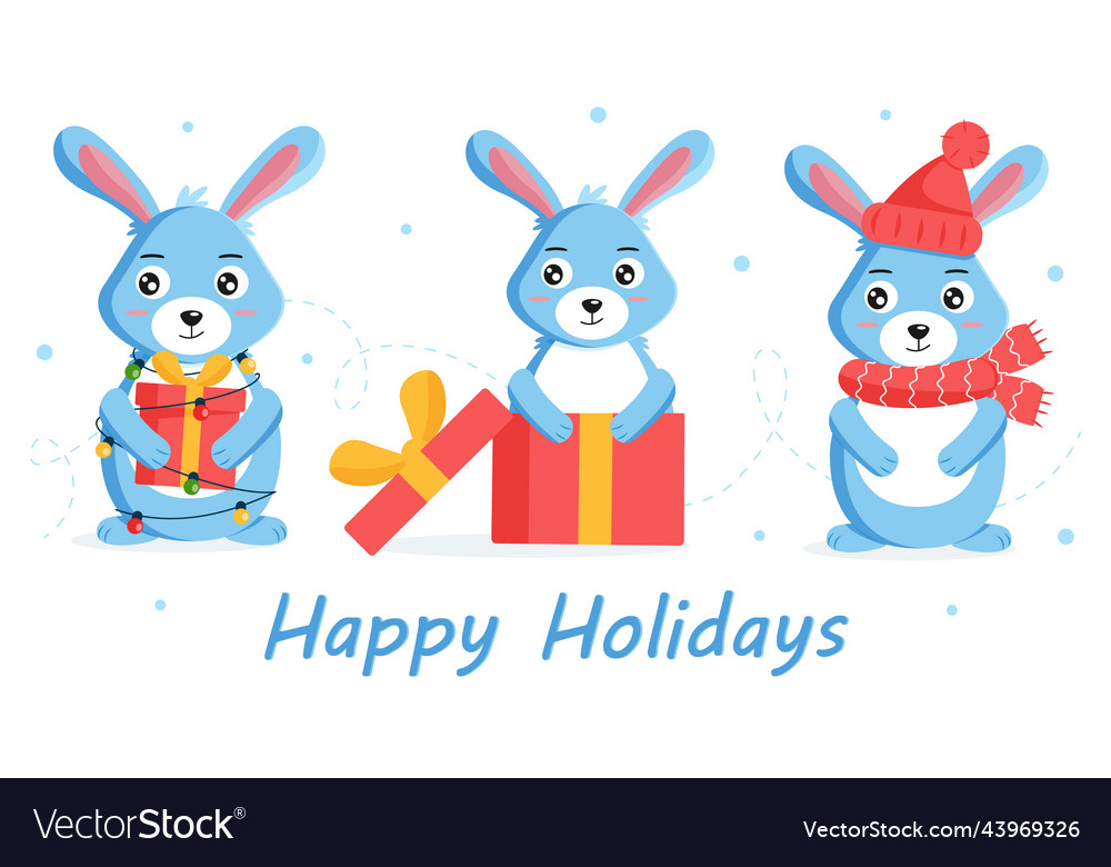 Winter Rabbits - Holiday Celebration