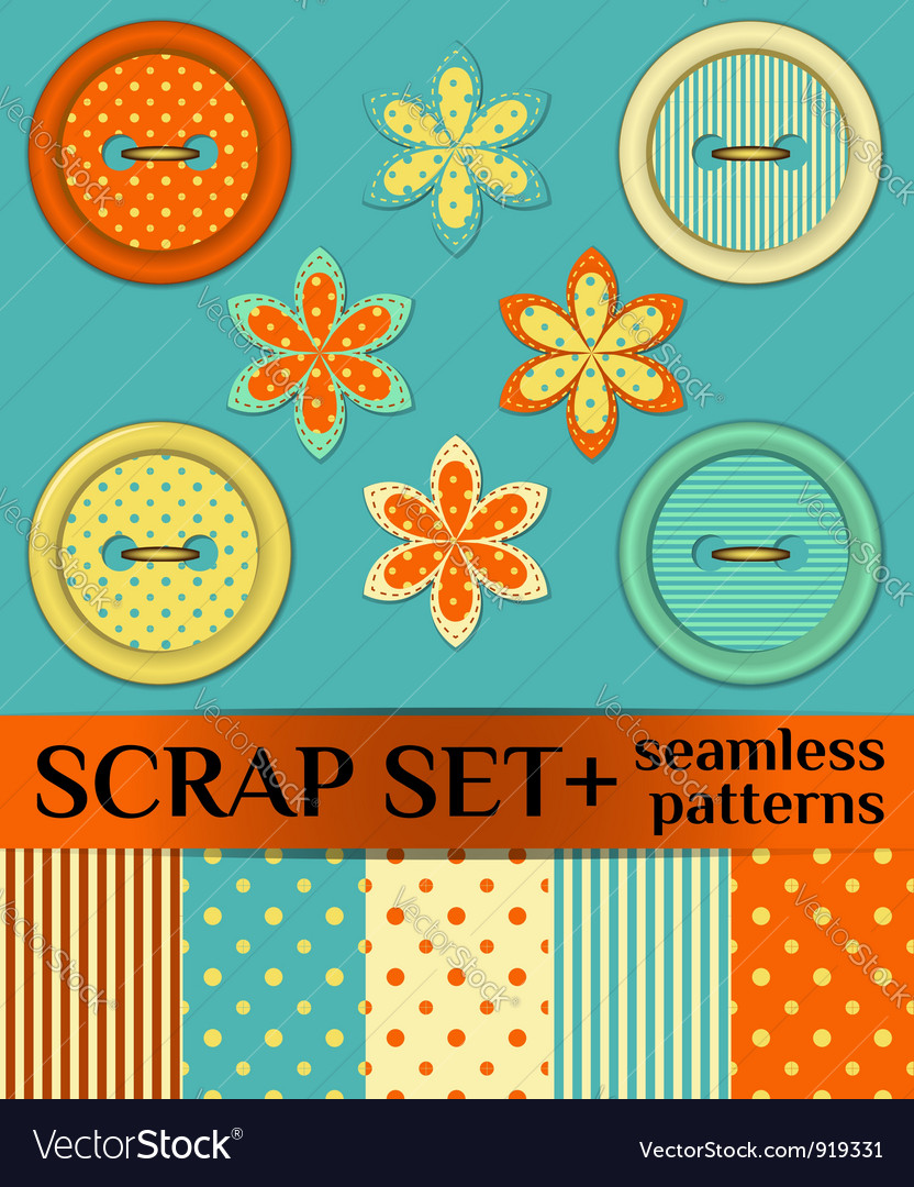 Button Pattern Scrap Set