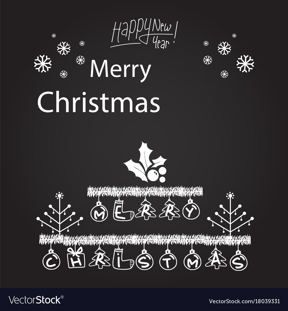 Christmas typography logo designs Royalty Free Vector Image