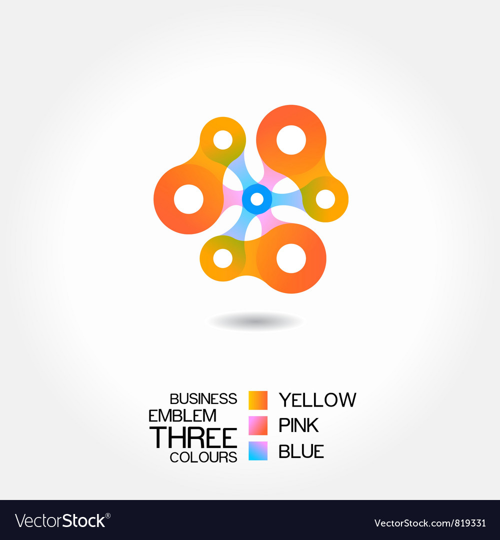 Colorful Business Emblem Icon
