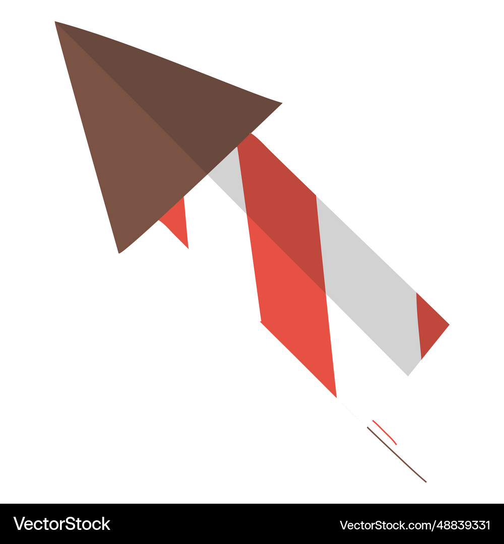 Firework flat icon 9 Royalty Free Vector Image