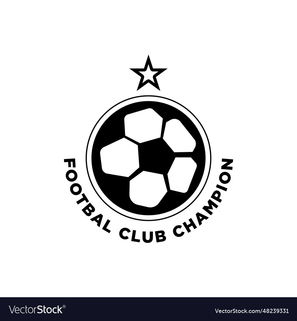 Football logo Royalty Free Vector Image - VectorStock