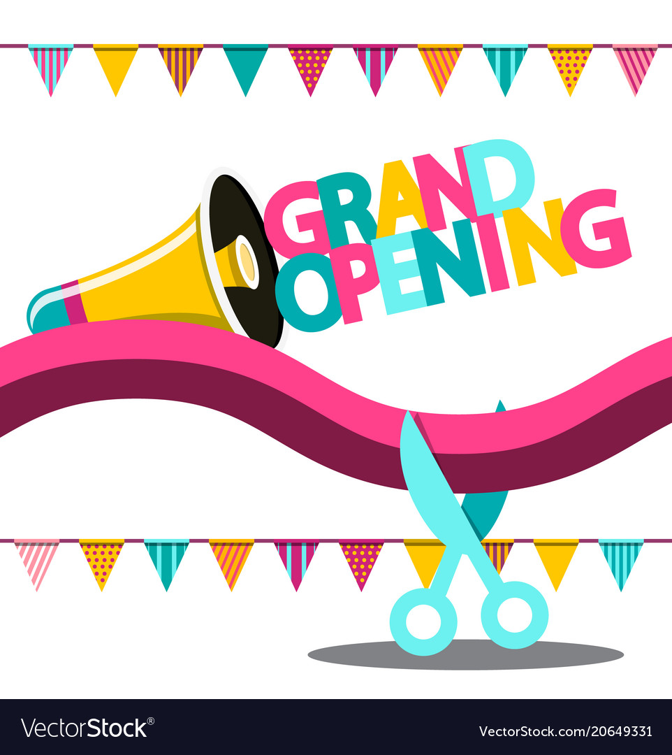 Free Vector  Grand opening