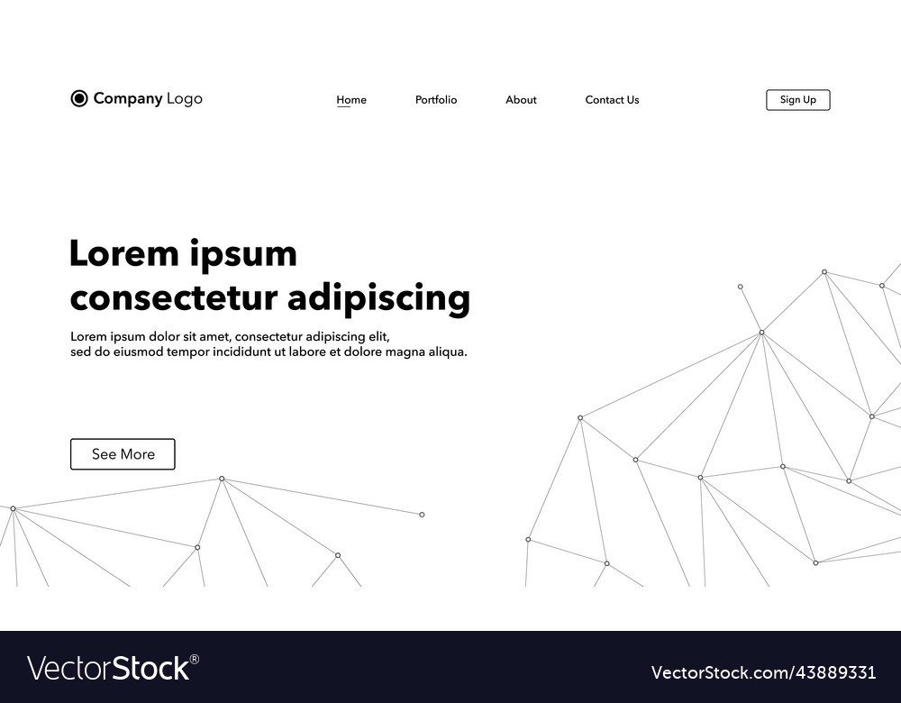 Landing page abstract background website