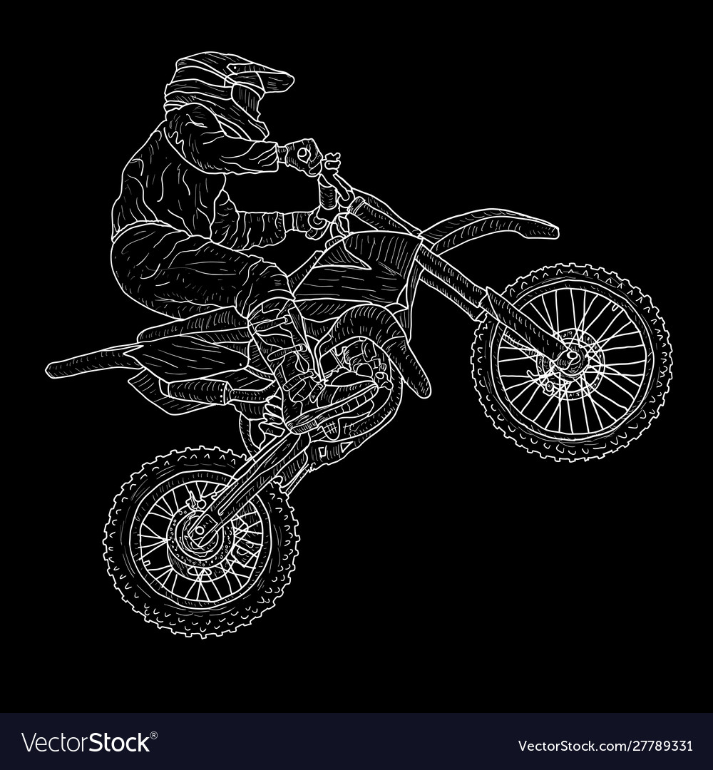 dirt bike trick silhouette