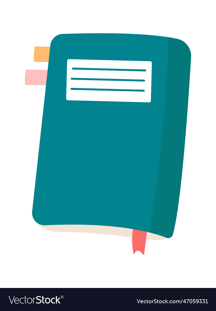 Notebook with bookmarks