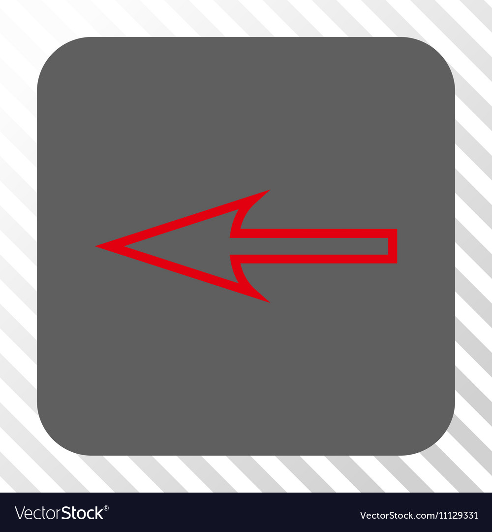 Sharp arrow left rounded square button