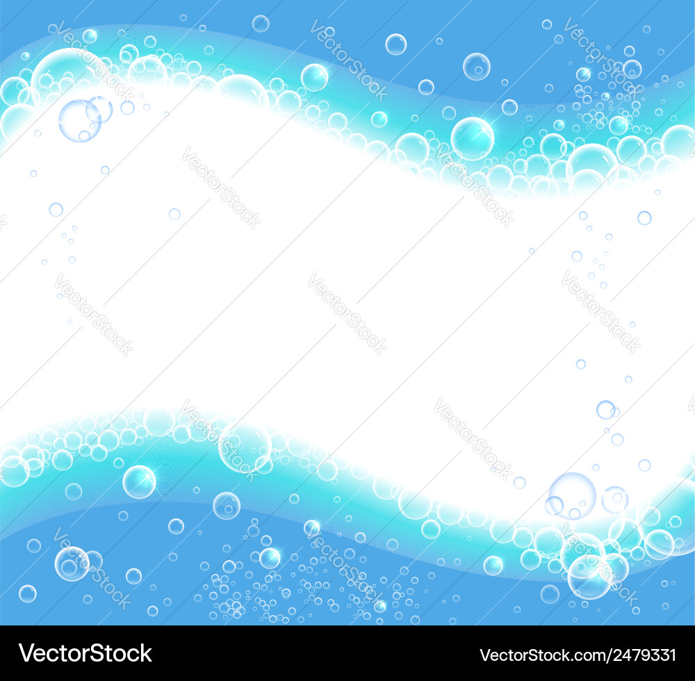 Water with bubbles Royalty Free Vector Image - VectorStock