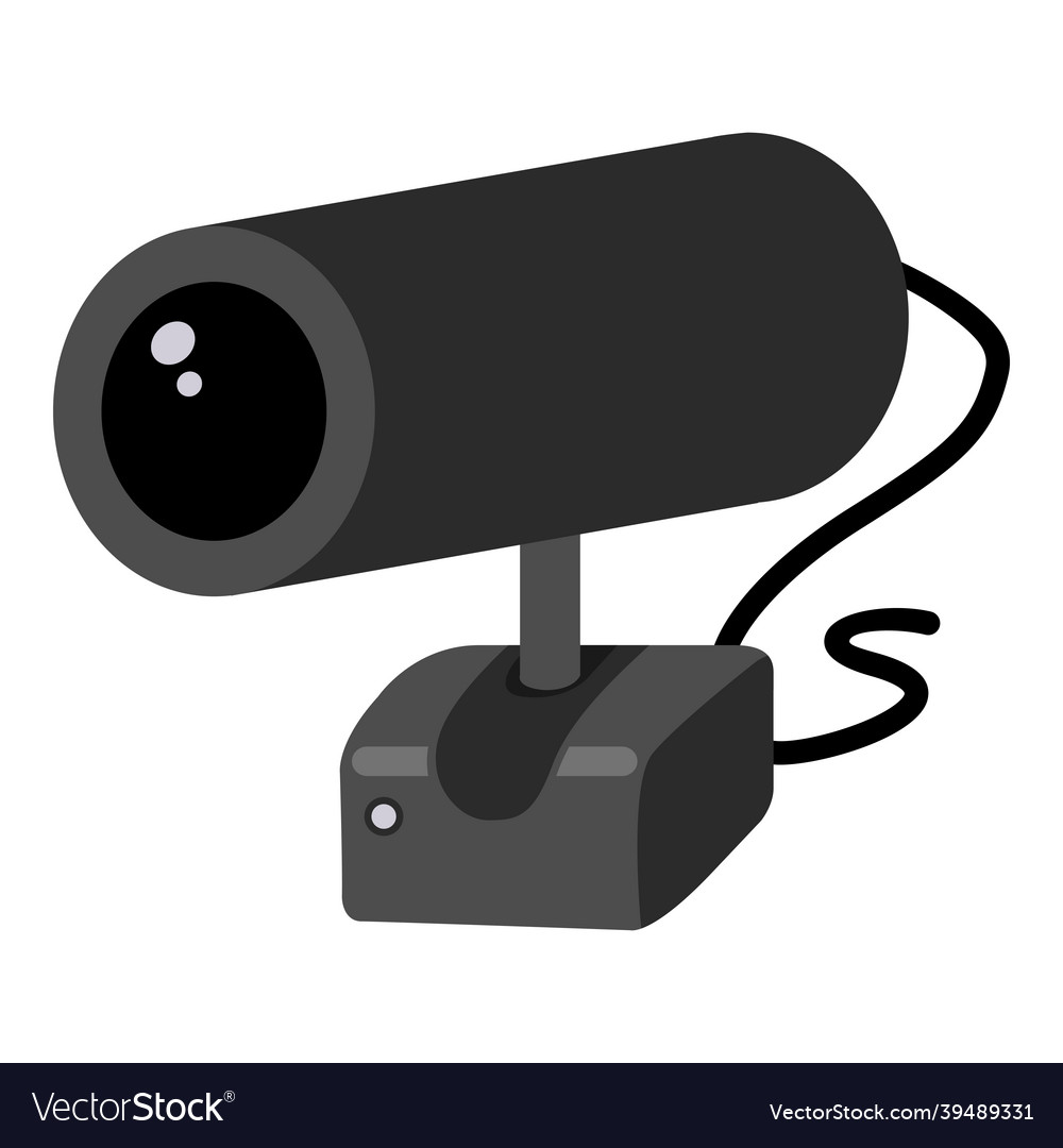 Web camera icon flat webcam symbol