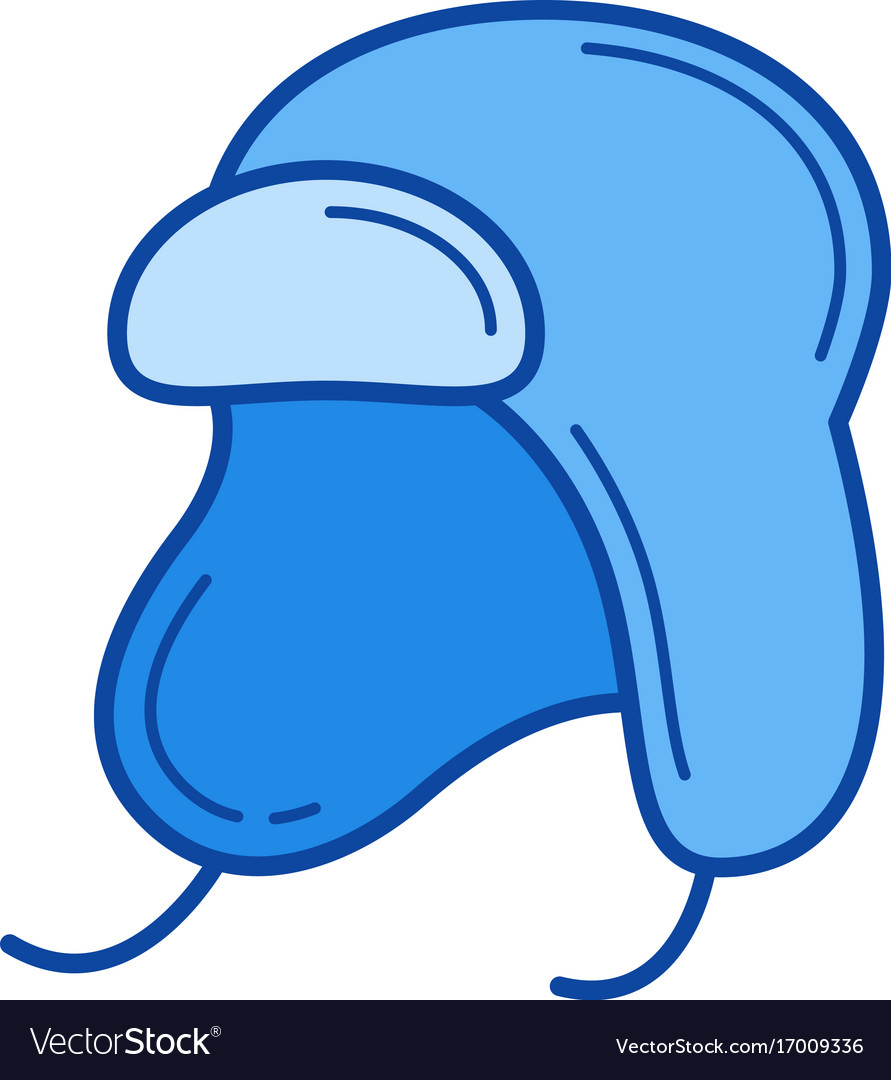 Baby hat line icon