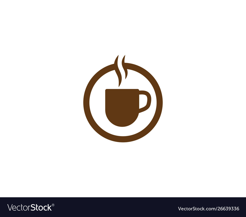 Coffee cup logo template Royalty Free Vector Image