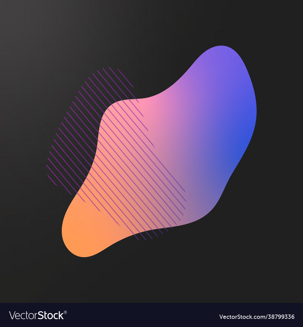 Colorful gradient element with lines