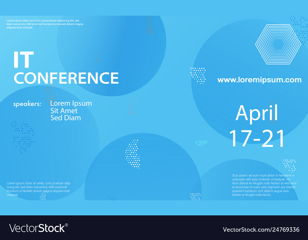 Conference announcement design template