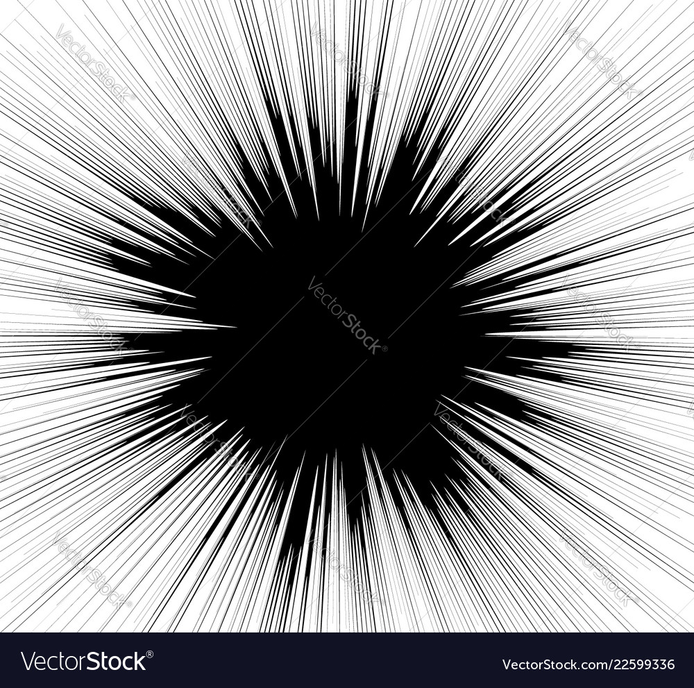 Radial lines rays with distortion abstract vector image Radial lines rays with distortion abstract