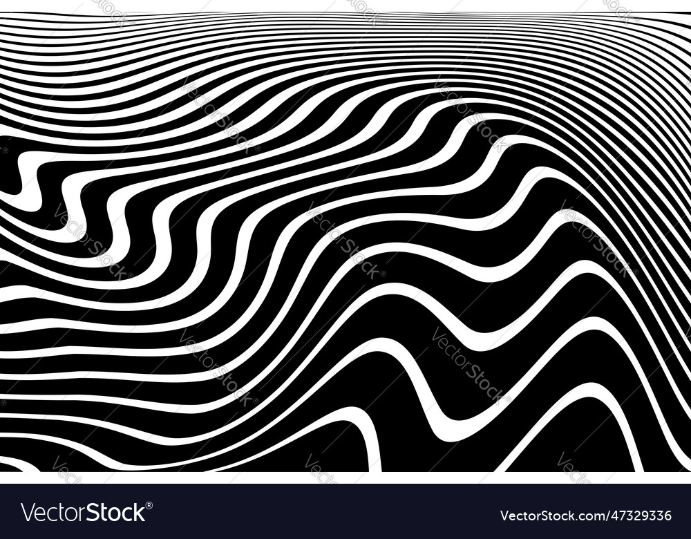 Wavy lines pattern Royalty Free Vector Image - VectorStock