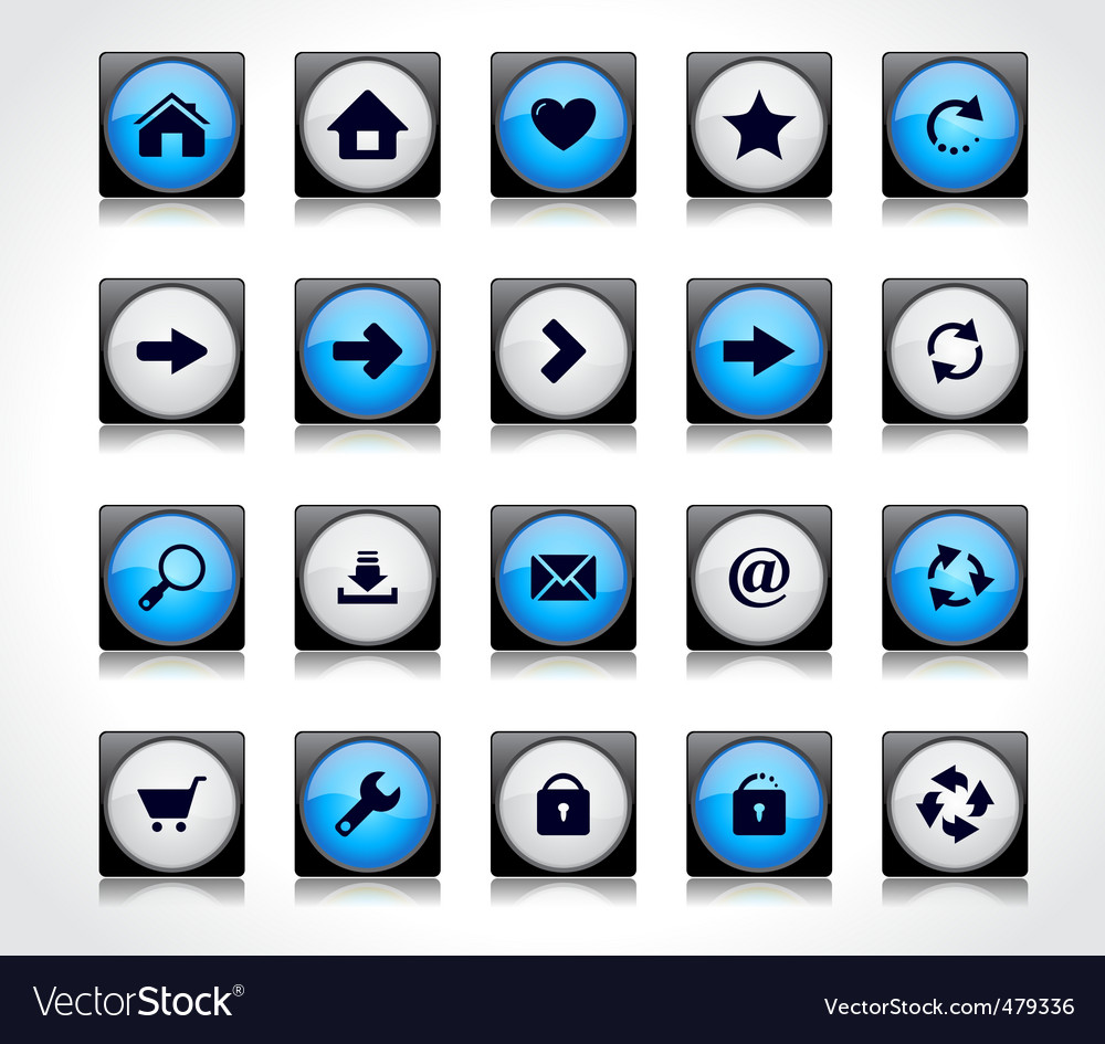 Website interface buttons
