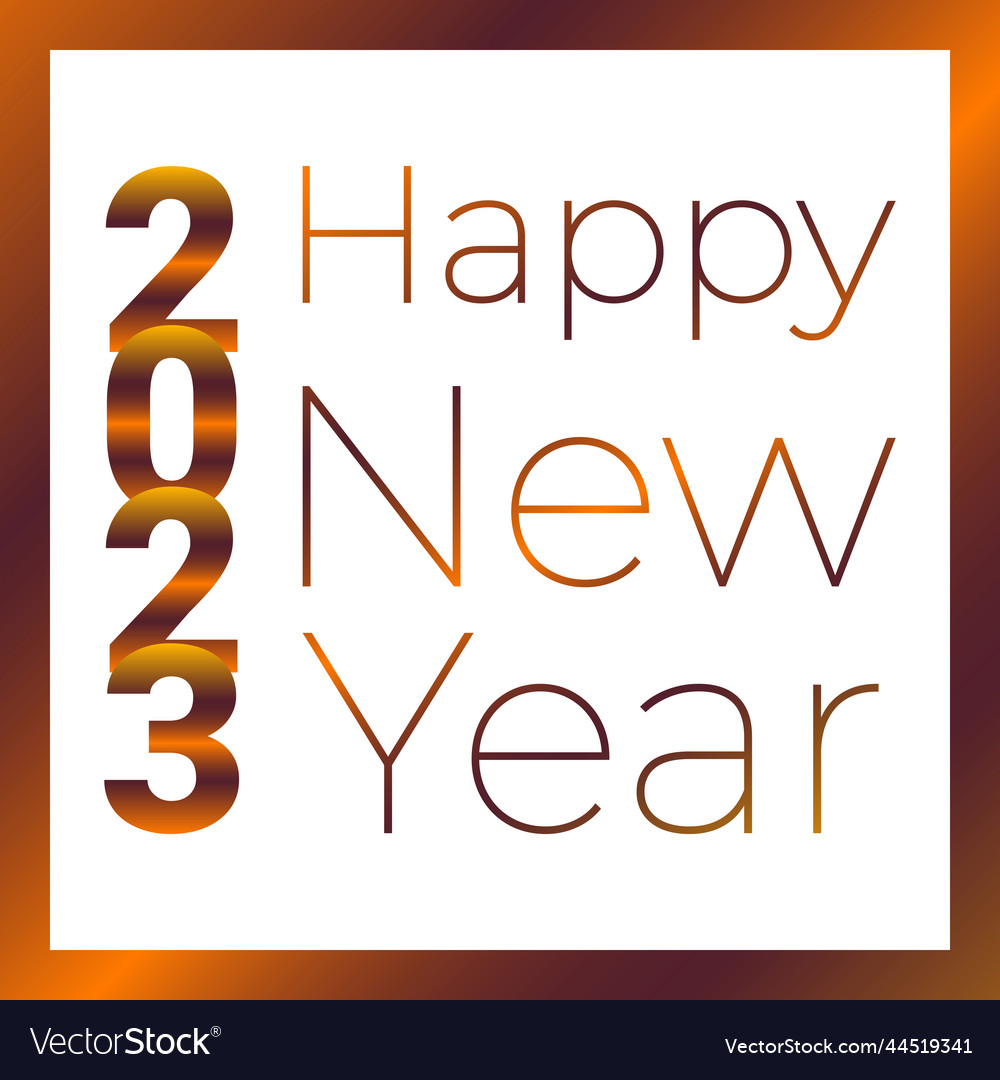 2023 happy new year gradient inscription banner