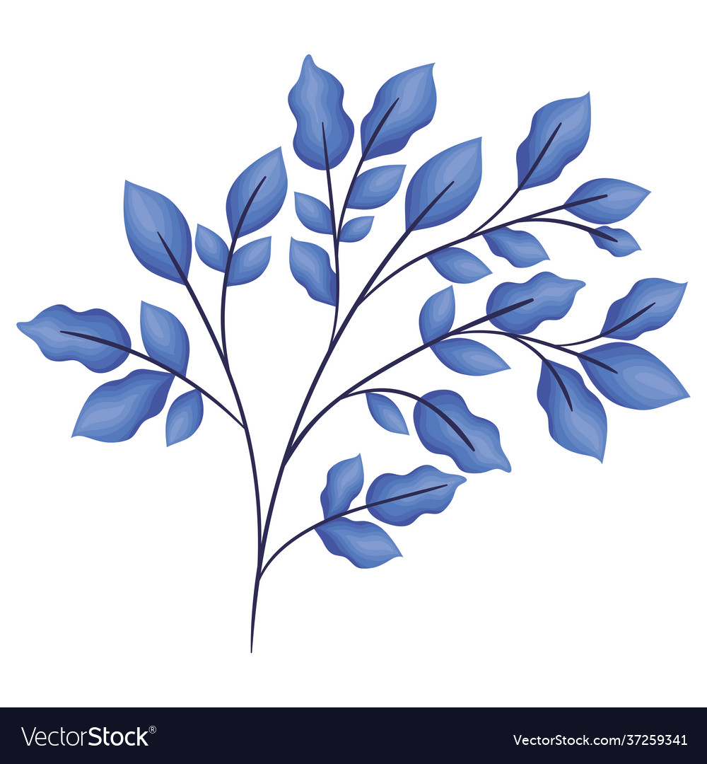 Blue plant icon