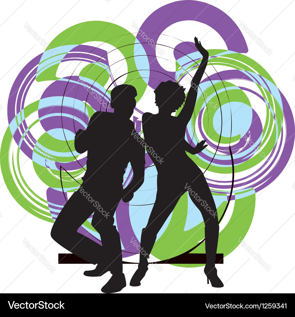 Dancing couple Royalty Free Vector Image - VectorStock
