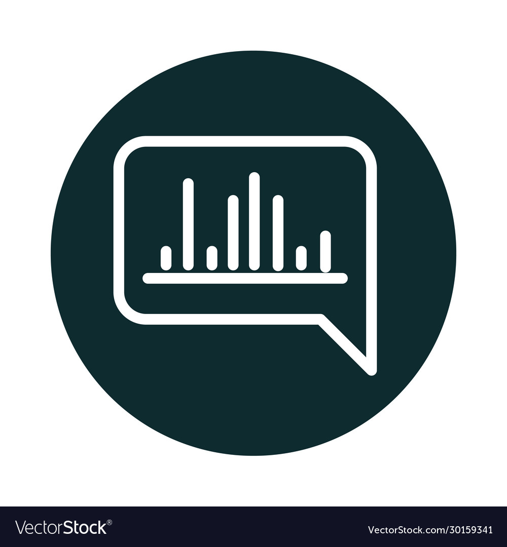 Equalizer bubble talk sound block style icon