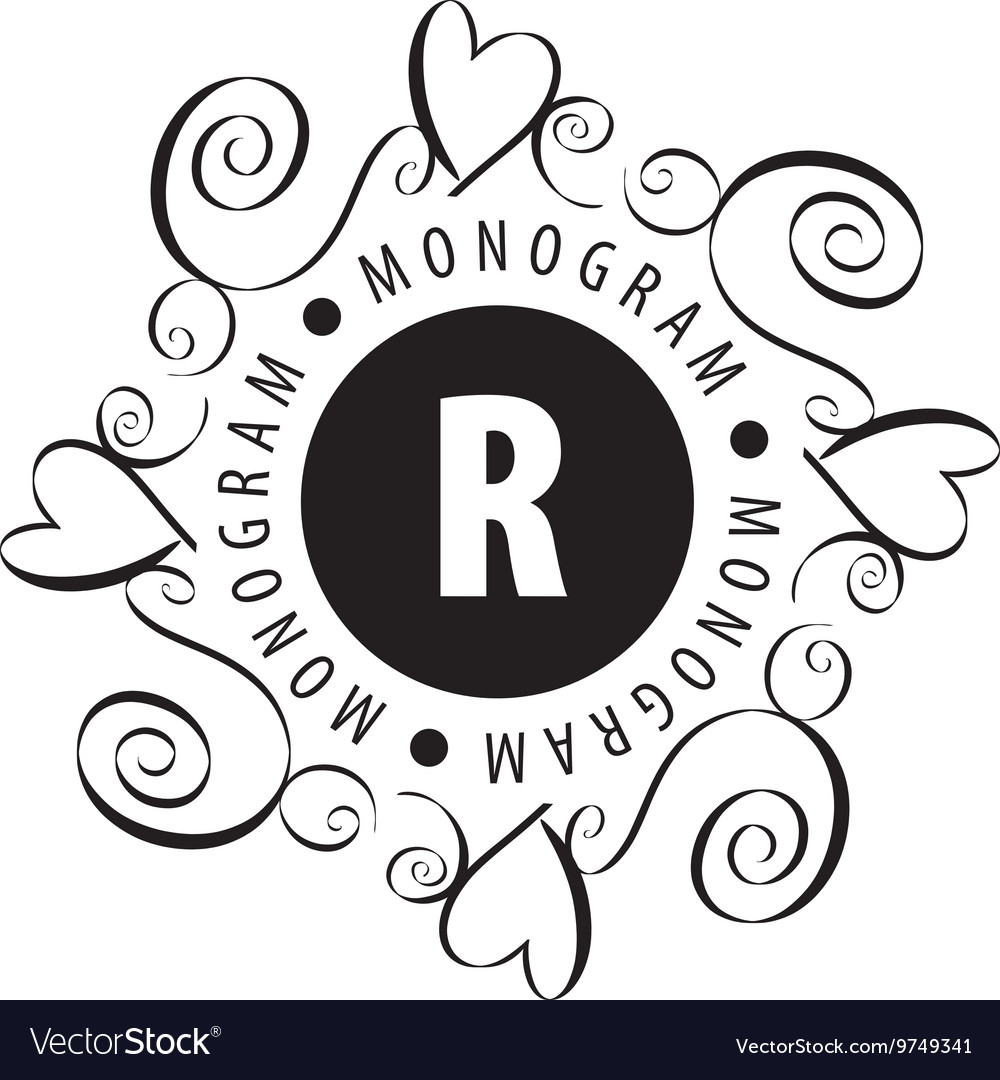 Monogram in frame