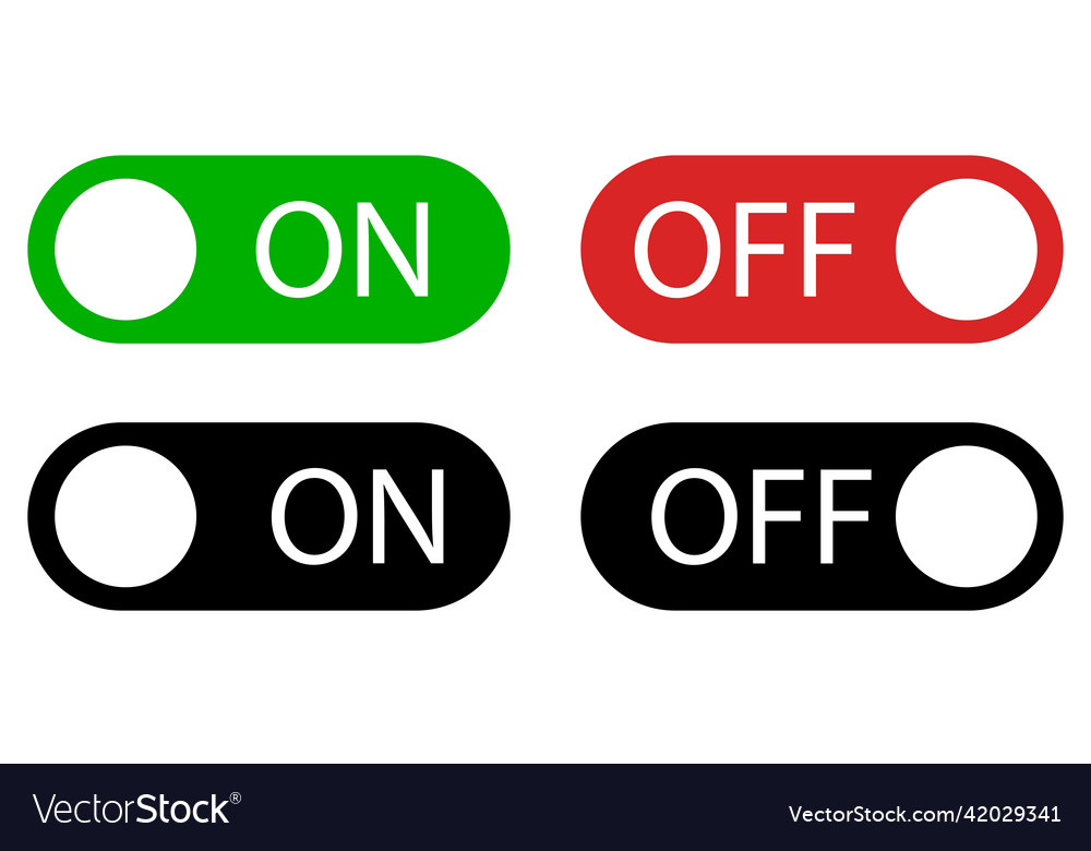On/Off Toggle Switch Button